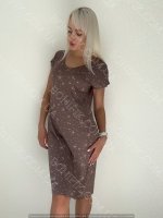 Нічна сорочка з коротким рукавом із колекції "Latte" (60491)