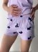 Женская пижама на тонких бретелях "Lavender Puppies" (12063)