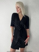 Жіночий халат з поясом із колекції "Black Rose" (60049)