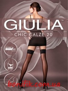 Чулки с имитацией шва CHIC 20 DEN CALZE
