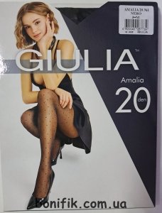 Колготки жіночі в горошок з імітацією сітки AMALIA 20 DEN (model 1)