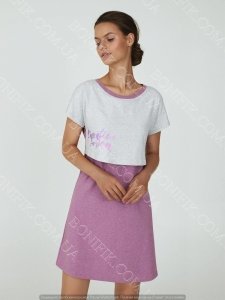 Женская ночная сорочка для кормящих и беременных мам "Peony"